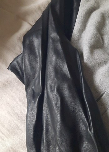 Gri Kadın Spor Ceket Düğmeli Midi Boy - Görsel 7