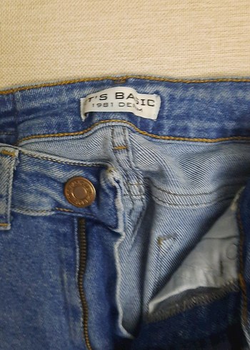 Kadın Mavi Denim Regular Fit Jean - Görsel 3