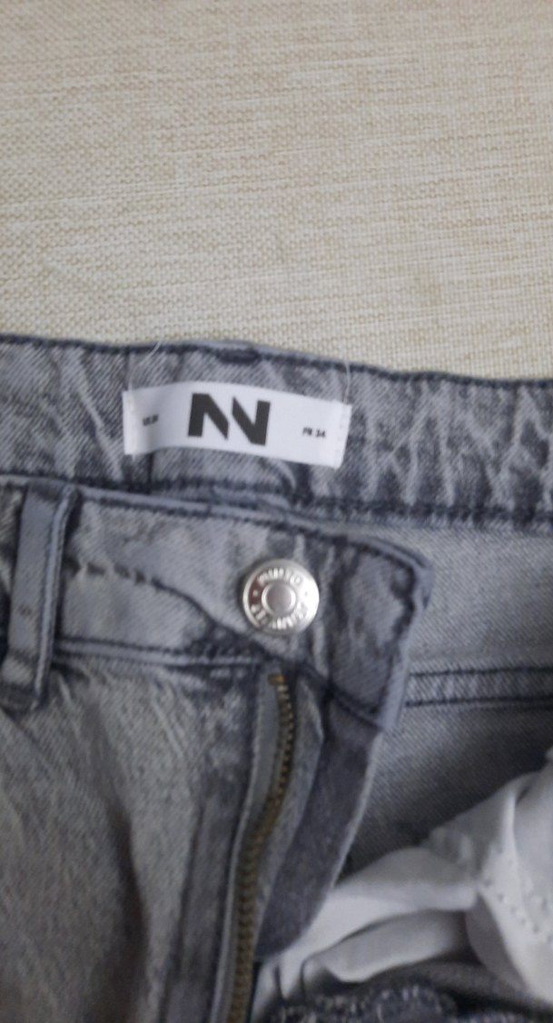 Gri Rahat Kesim Denim Kadın Pantolon - Görsel 3