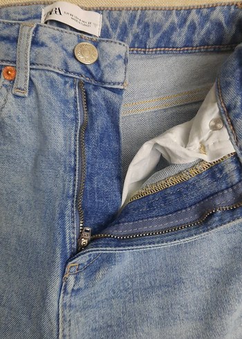 Mavi Midi Boy Kadın Denim Pantolon - Görsel 2