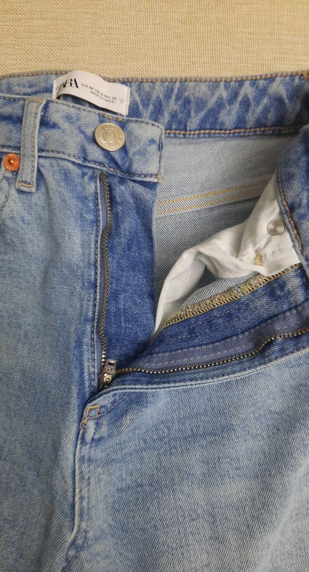 Mavi Midi Boy Kadın Denim Pantolon - Görsel 2