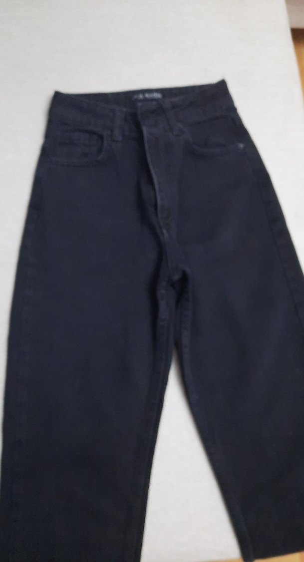 Siyah Regular Fit Kadın Denim Pantolon - Görsel 4