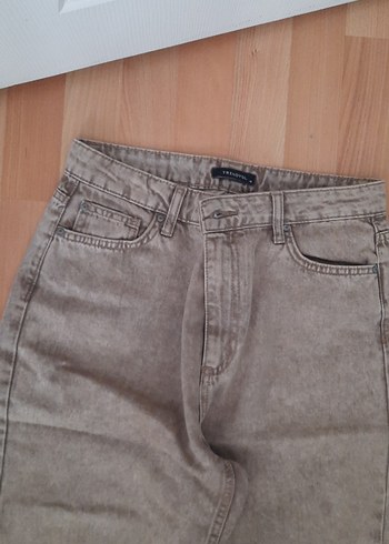 Trendyol & Milla Gri Bol Kesim Midi Kadın Jean