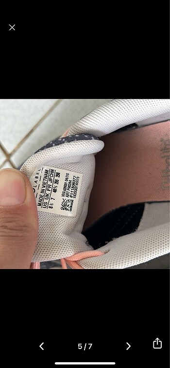 40,5 Beden gri Renk Adidas spor ayakkabı