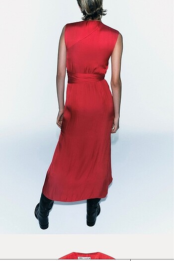 xs Beden kırmızı Renk Zara elbise