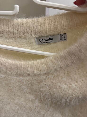 Bershka bershka oversized kazak elbise tüylü