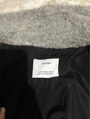 xs Beden gri Renk Bershka Kaban