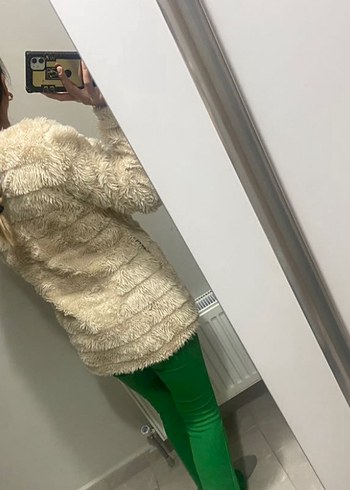 Zara Bej krem Kürk
