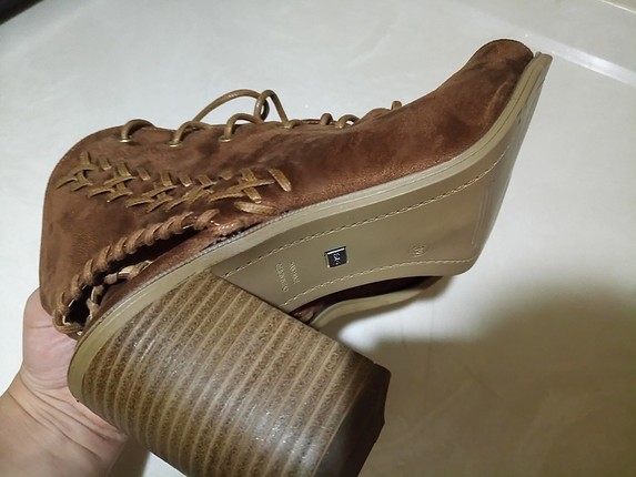 Deichmann taba yazlık topuklu sandalet 