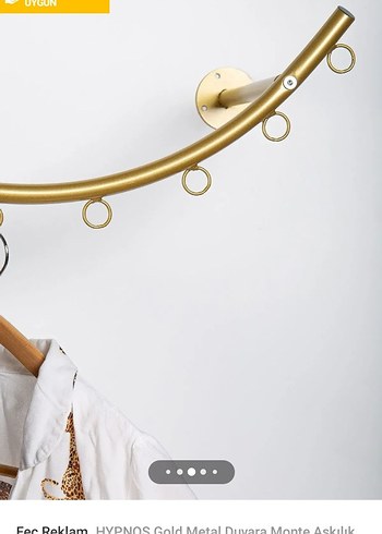 Altın Renkli Parlak Duvar Askısı - Görsel 10