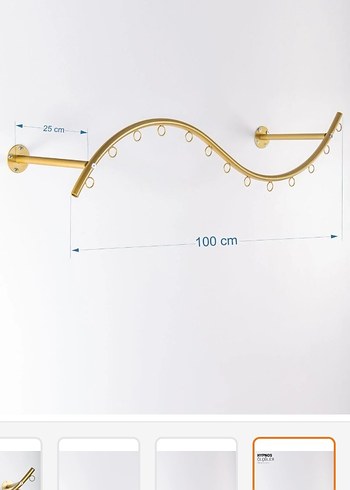 Altın Renkli Parlak Duvar Askısı - Görsel 8