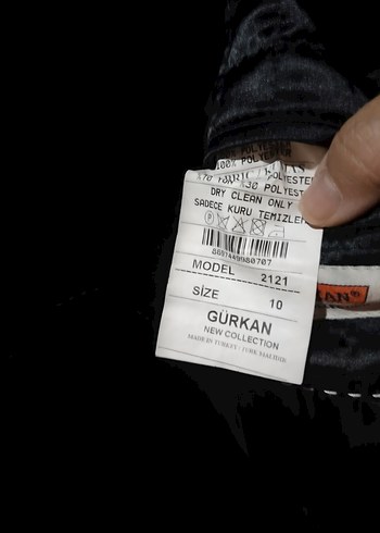 Erkek çocuk Gri kaşe Düğmeli Erkek ceket - Görsel 6