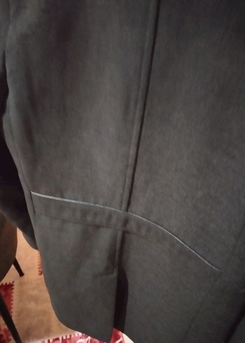 Erkek çocuk Gri kaşe Düğmeli Erkek ceket - Görsel 3