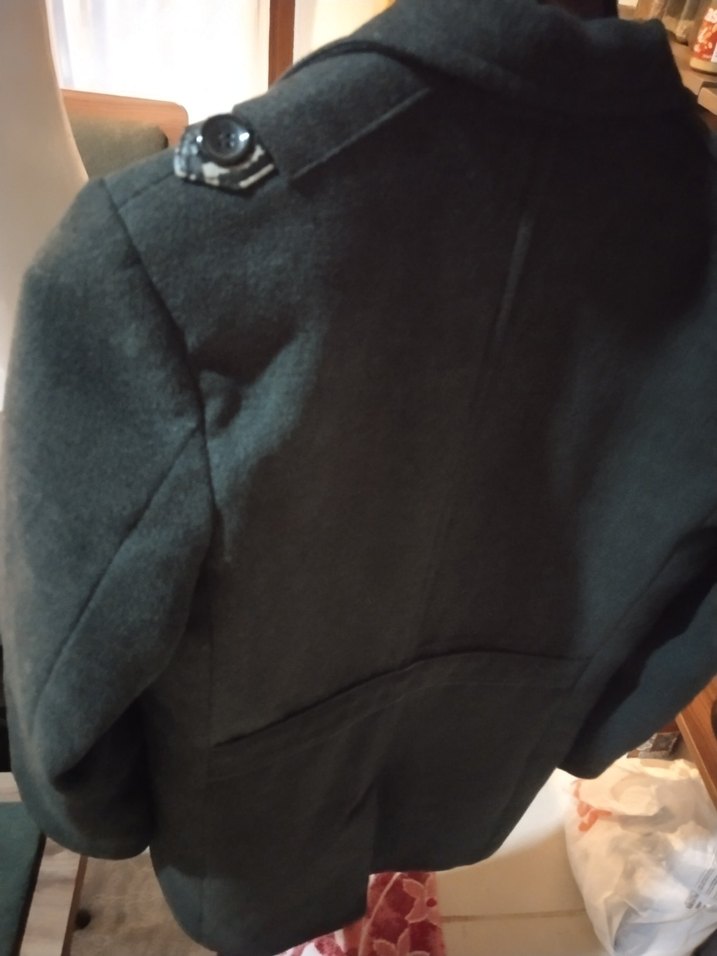 Erkek çocuk Gri kaşe Düğmeli Erkek ceket - Görsel 2