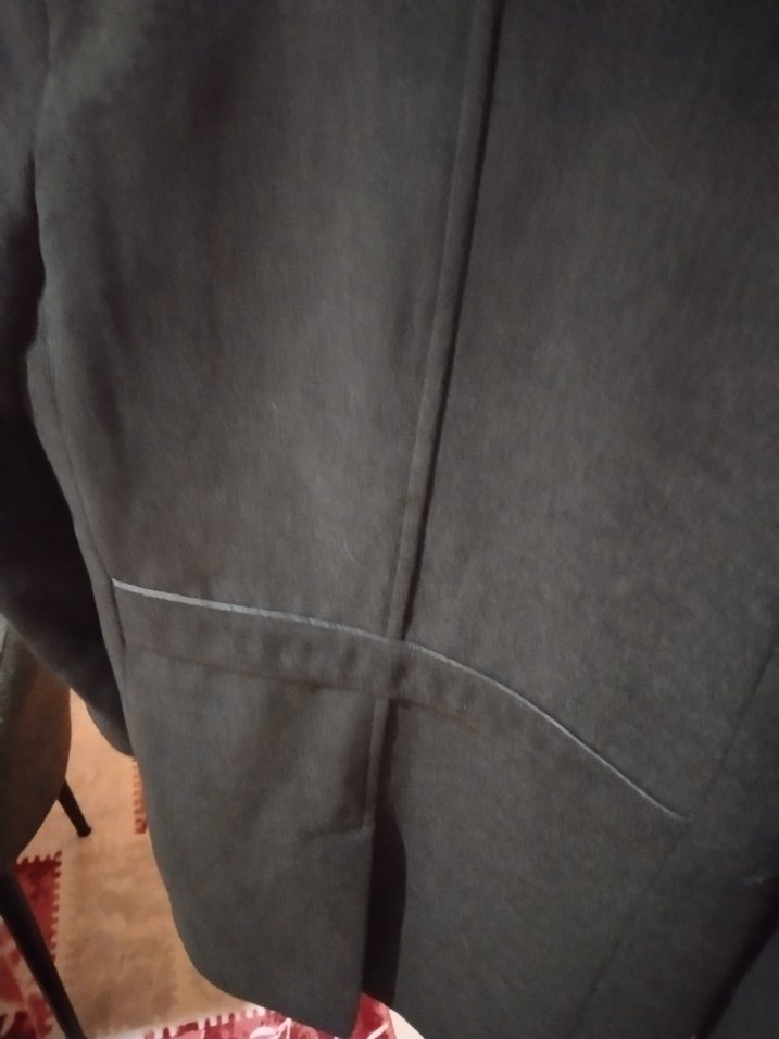 Erkek çocuk Gri kaşe Düğmeli Erkek ceket - Görsel 3