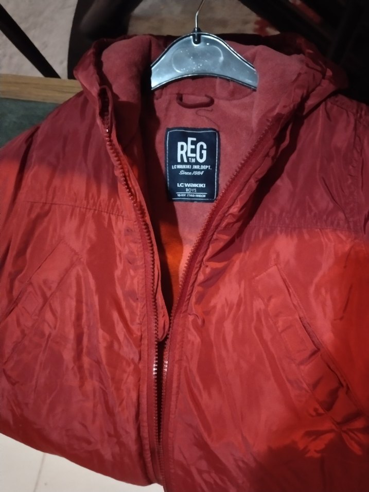 waikiki erkek  cocukParlak Kırmızı Midi Kaban - Görsel 3