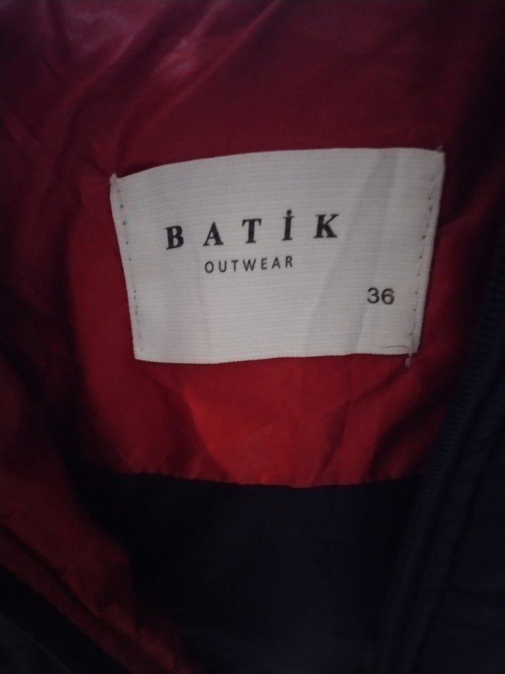 Batik marka Siyah Fermuarlı Kadın Midi Ceket - Görsel 2