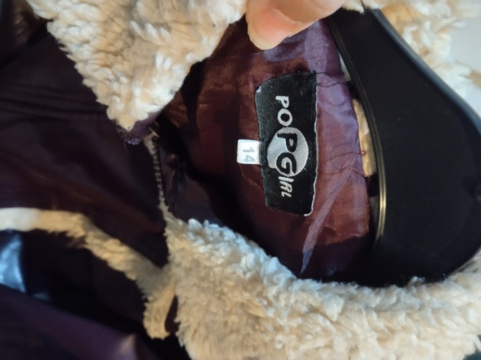 Mor Kürklü Deri Kadın Ceket - Görsel 4