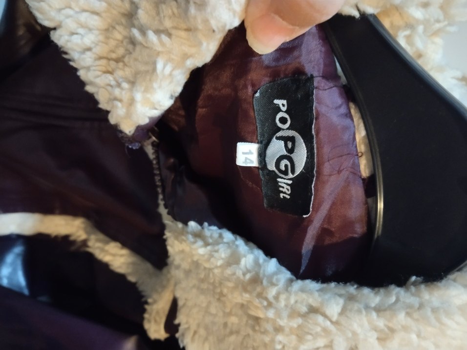 Mor Kürklü Deri Kadın Ceket - Görsel 5