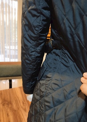 Burberry Düğmeli Siyah Kadın Midi Ceket - Görsel 3