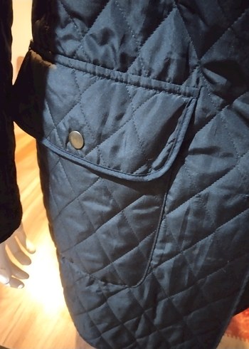 Burberry Düğmeli Siyah Kadın Midi Ceket - Görsel 6