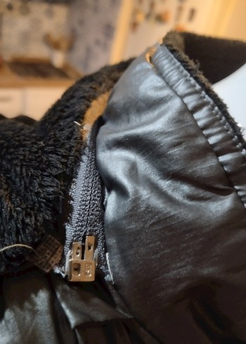 Limon company Siyah Kemerli Kısa Kadın  Kışlık Mont - Görsel 8