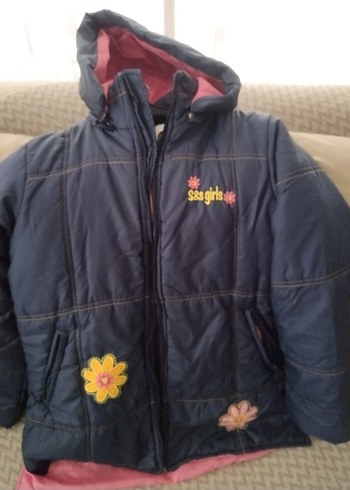 Kız Çocuk Lacivert Fermuarlı Ceket 7-8 yas - Görsel 6