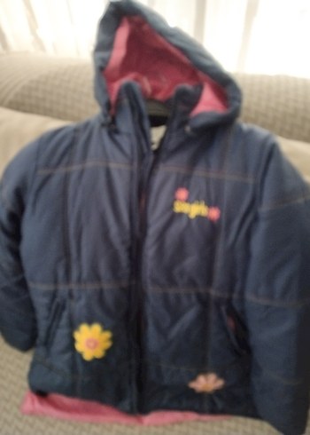 Kız Çocuk Lacivert Fermuarlı Ceket 7-8 yas - Görsel 7