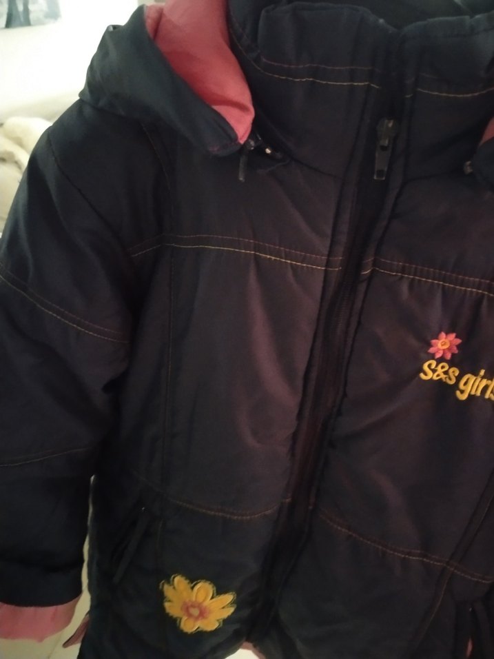 Kız Çocuk Lacivert Fermuarlı Ceket 7-8 yas - Görsel 2