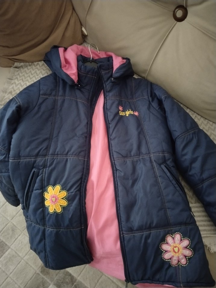 Kız Çocuk Lacivert Fermuarlı Ceket 7-8 yas - Görsel 5