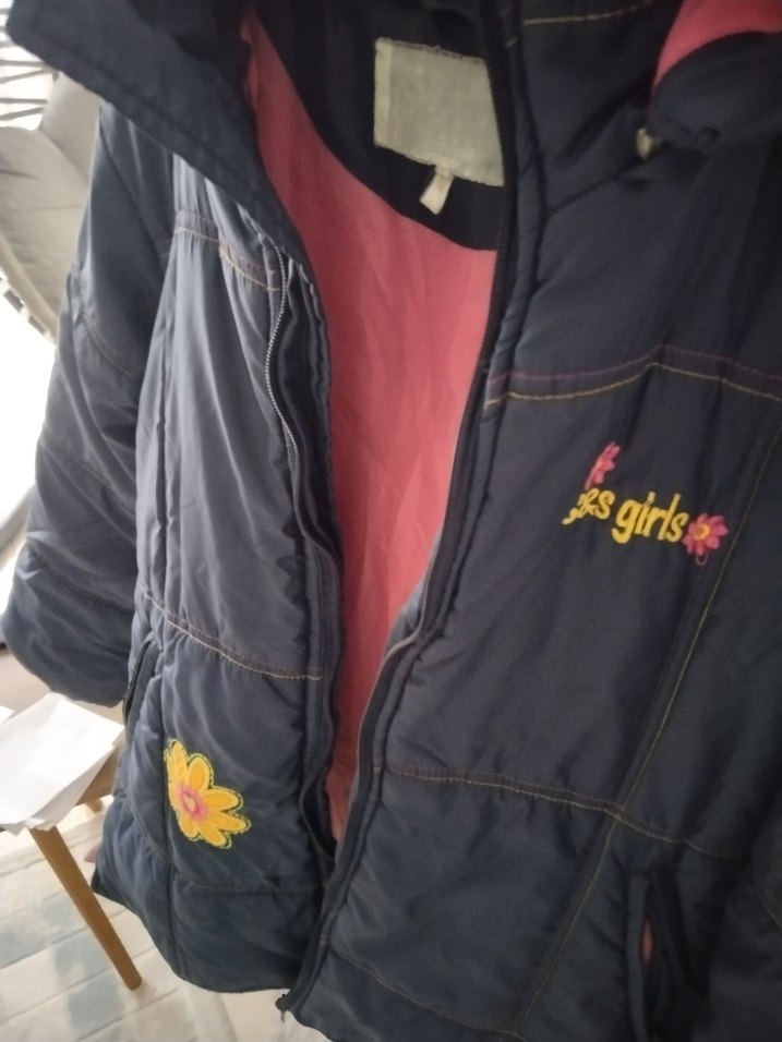 Kız Çocuk Lacivert Fermuarlı Ceket 7-8 yas - Görsel 4