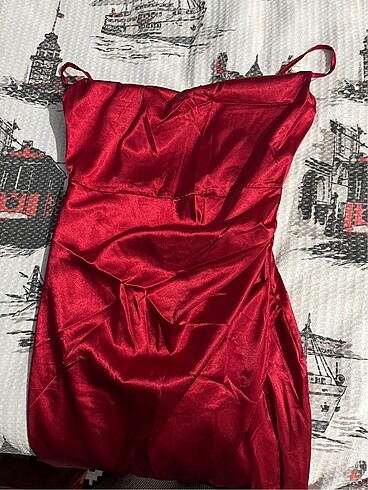 Saten elbise - Görsel 6