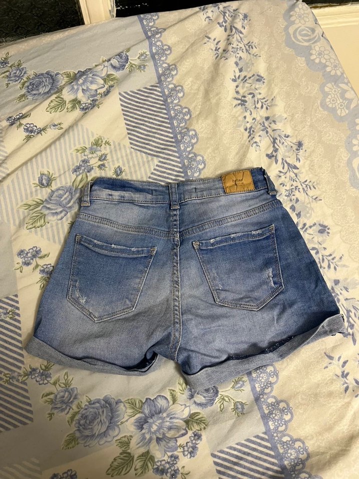 Kadın bershka Denim Mini Şort - Görsel 2