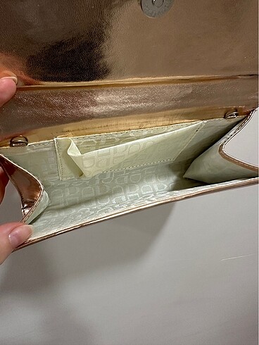 Rose Gold clutch çanta - Görsel 2