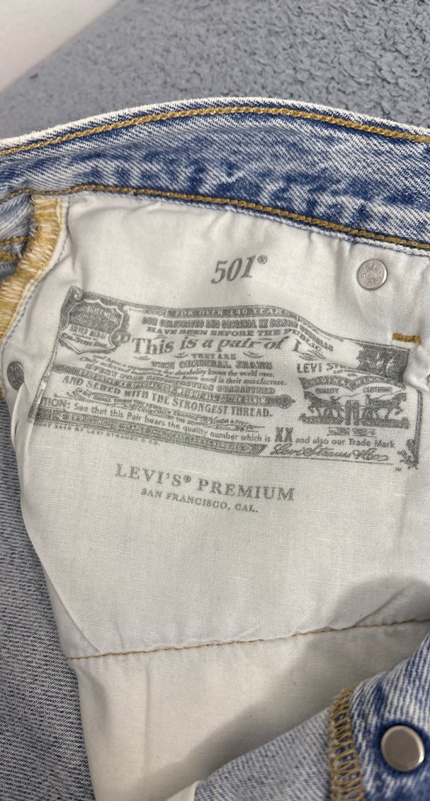 Açık mavi Denim Jean Pantolon LEVİS ORJİNAL — görsel 3/5