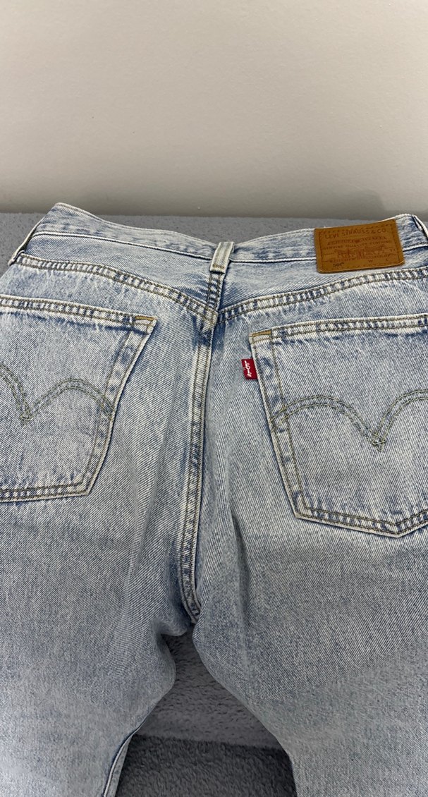 Açık mavi Denim Jean Pantolon LEVİS ORJİNAL — görsel 4/5