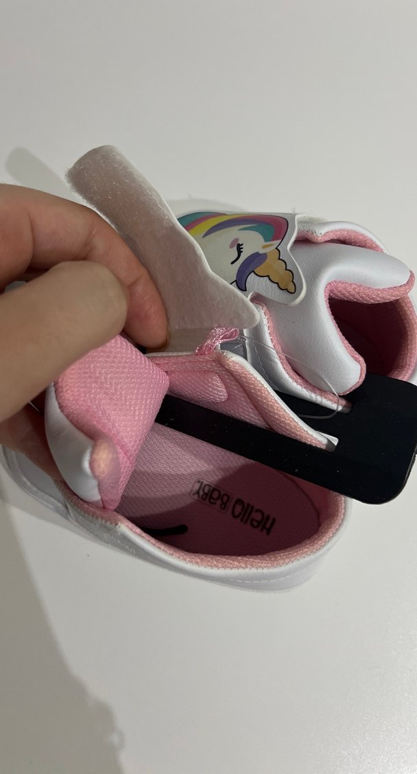 Renkli Unicorn Desenli Kız Bebek İlk Adım Ayakkabısı - Görsel 4