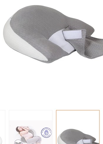 Gri Emzirme ve Hamilelik Destek Yastığı - Görsel 3
