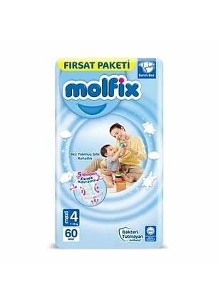 Molfix MOLFİX 3 BEDEN 68 Adet + molfix 4 numara 60 adet