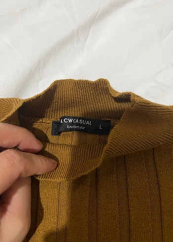 Kadın Boğazlı Triko Kazak - Görsel 2