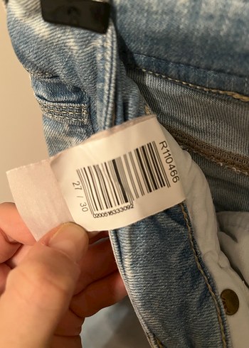 Mavi düşük bel jean - Görsel 2