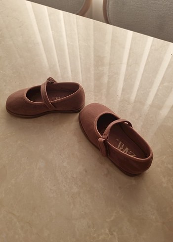 Zara Bej Süet Kız Çocuk Babet