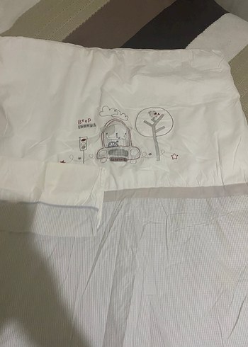 Beyaz Gri Desenli Çocuk Uyku Seti - Görsel 2