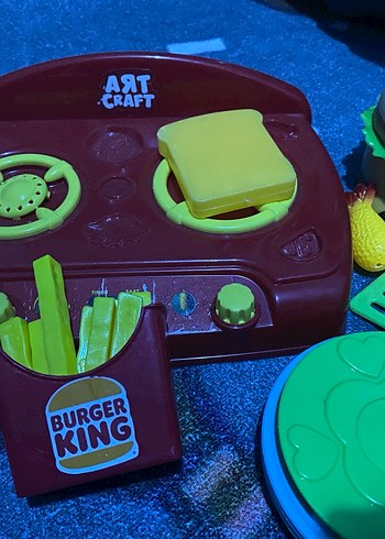Renkli Oyuncak Mutfak Seti ve Hamburger - Görsel 2