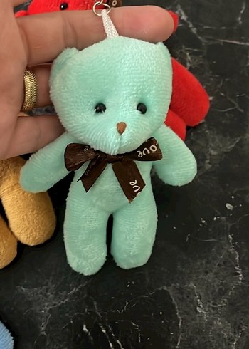 Renkli Peluş Ayıcık Anahtarlık Seti - Görsel 2