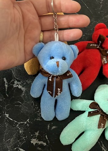 Renkli Peluş Ayıcık Anahtarlık Seti - Görsel 5