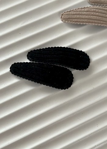 Kahverengi Cırtcırtlı Çocuk Toka Seti - Görsel 2