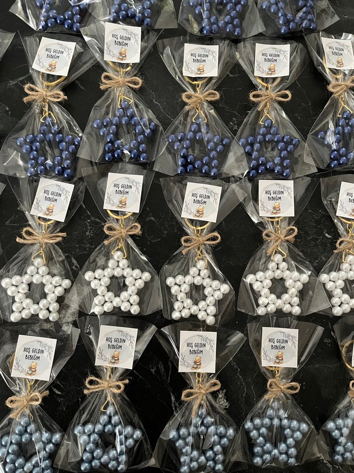 Altın Renkli Parlak Bohem Erkek anahtarlık - Görsel 2