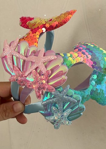 Accessorize Renkli Parlak Deniz Kızı Taçları