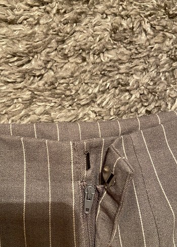 34 Beden Stradivarius Nakışlı Gri Kadın Kumaş Pantolon